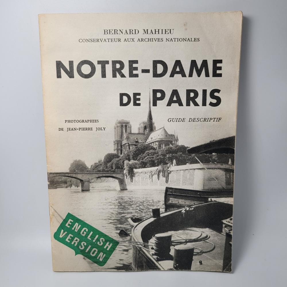 Notre Dame de Paris French Tour Guide Cathedral Travel Book English Version